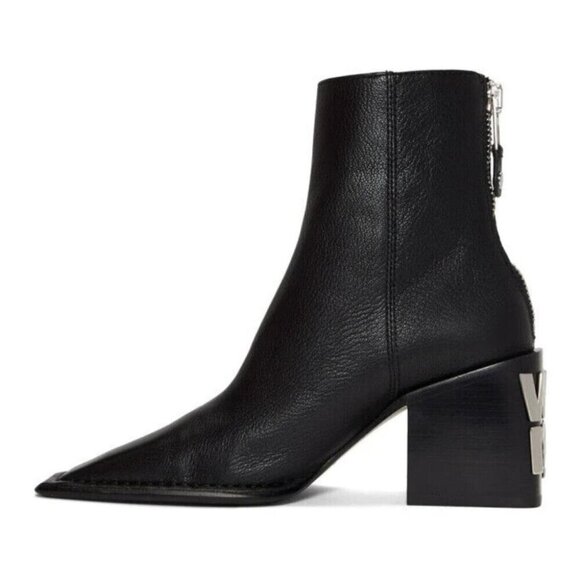 Alexander Wang Grain Parker Boots 35.5 US 5.5 Womens Black Leather ASIS - Picture 12 of 14